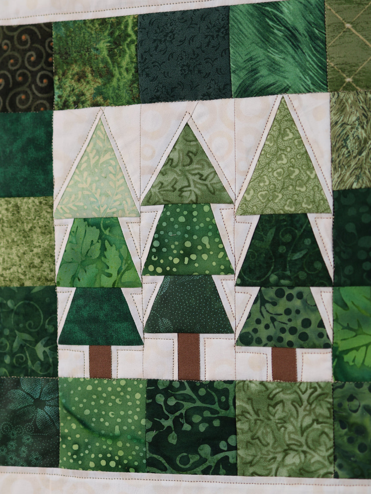 Among the Pines | Pine Tree Quilted Wall Hanging