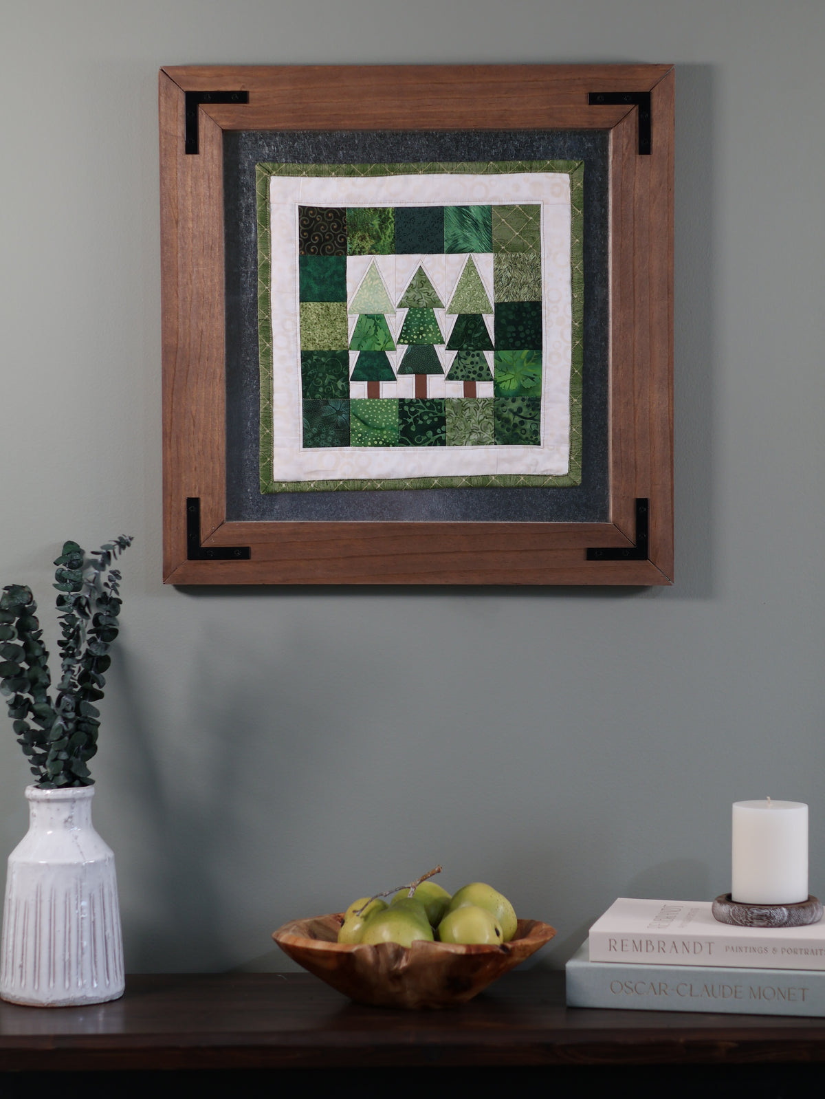 Among the Pines | Pine Tree Quilted Wall Hanging