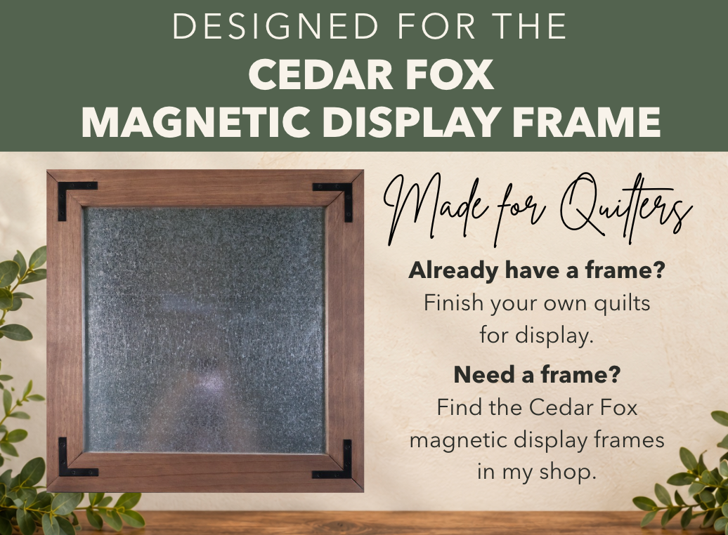 Magnetic Finishing Guide for Mini Quilts