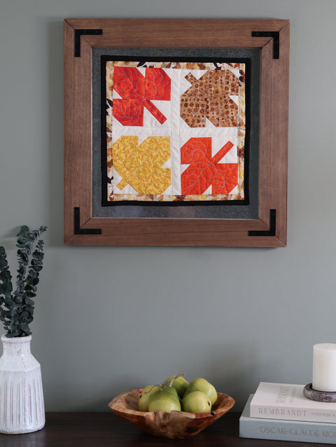 Turning Leaves | Fall Leaf Quilted Wall Hanging