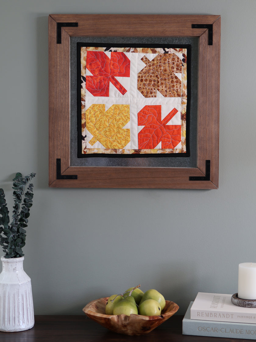 Turning Leaves | Fall Leaf Quilted Wall Hanging