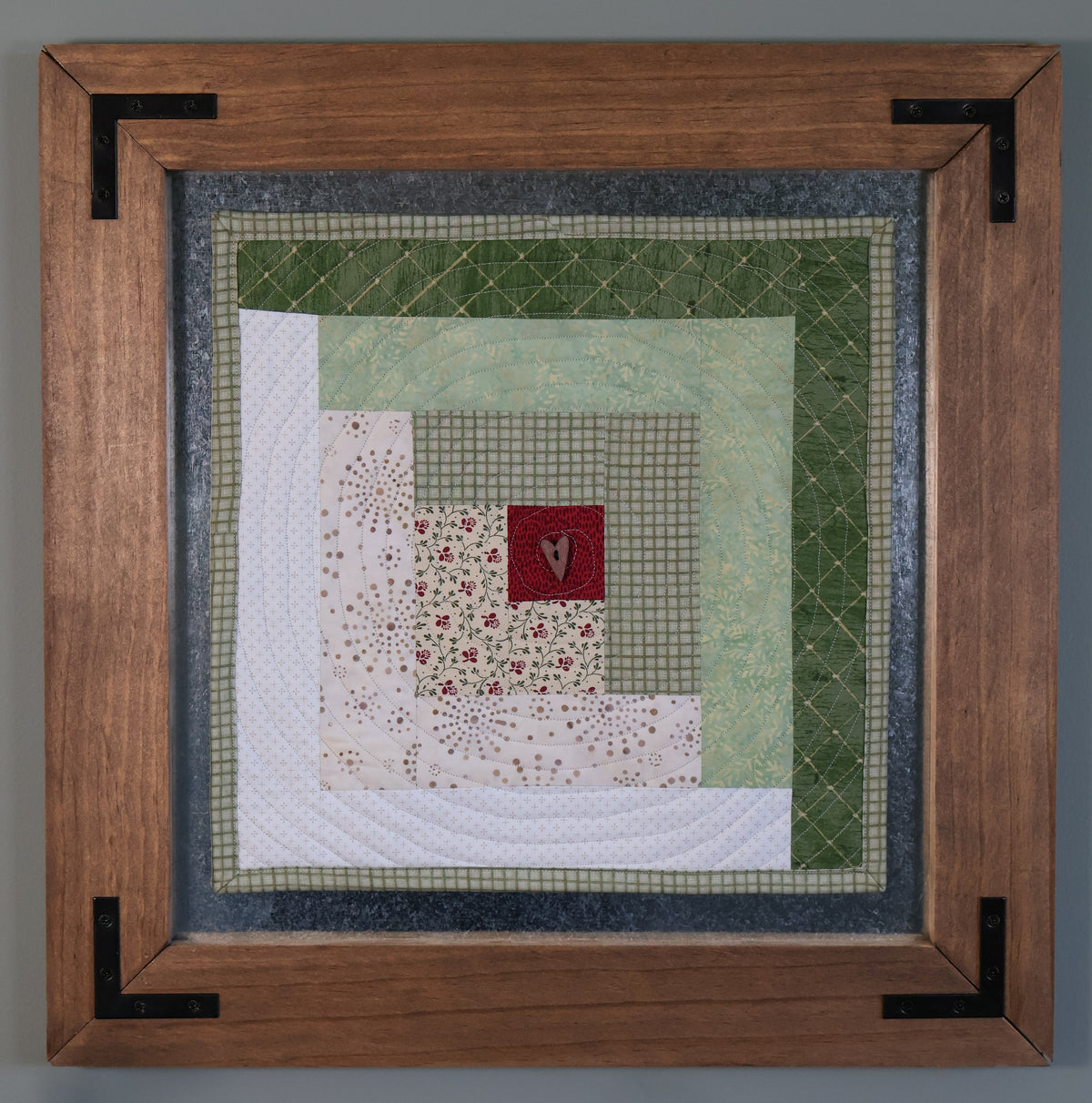 Warm Welcome | Log Cabin Quilted Wall Hanging