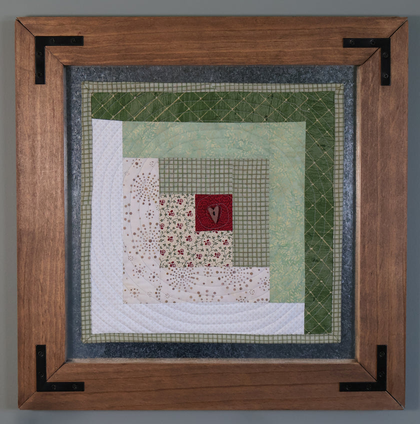 Warm Welcome | Log Cabin Quilted Wall Hanging