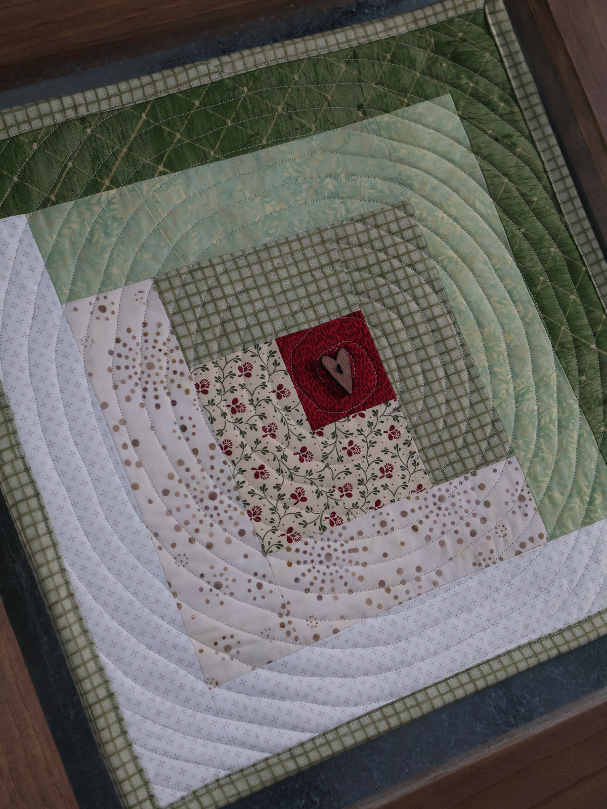 Warm Welcome | Log Cabin Quilted Wall Hanging