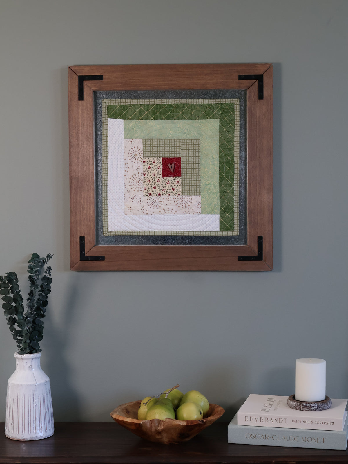 Warm Welcome | Log Cabin Quilted Wall Hanging